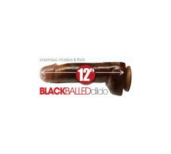 Black Balled Dildo 12 Inches
